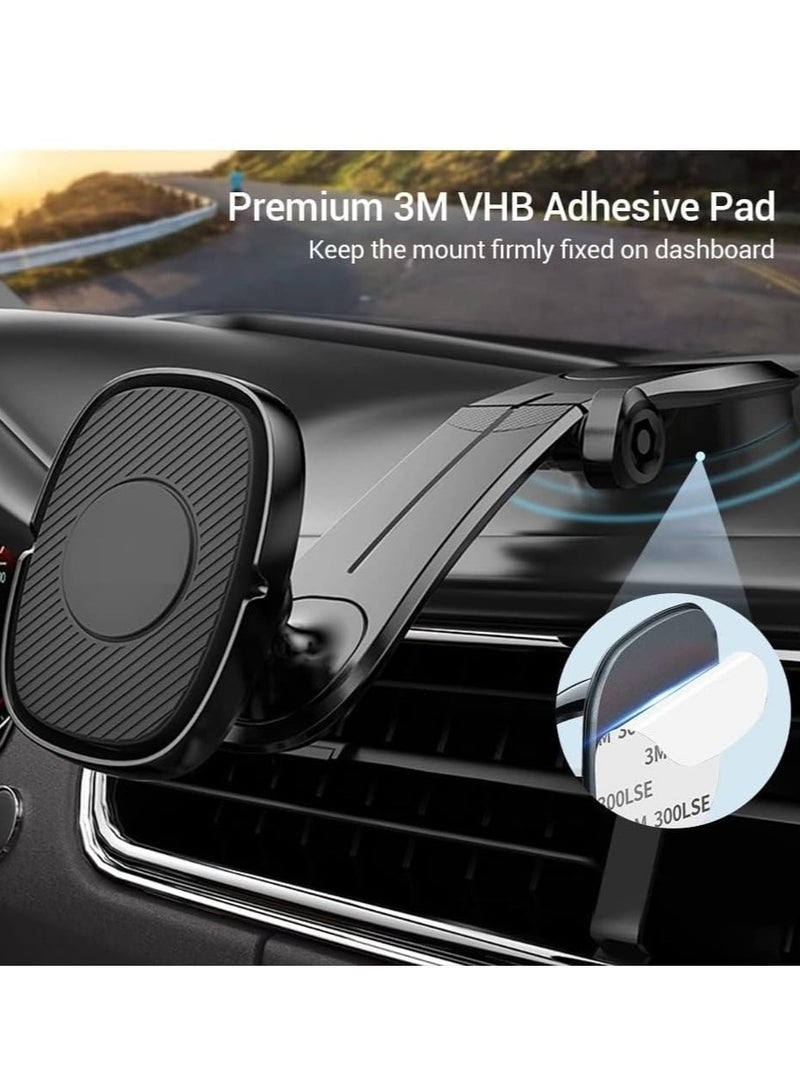 JAJEEK "NEW Upgraded Magnetic Car Phone Holder – 360° Adjustable Dashboard Mount with Strong Magnetic Grip, Universal Fit for iPhone, Samsung & All Smartphones" - Image 4