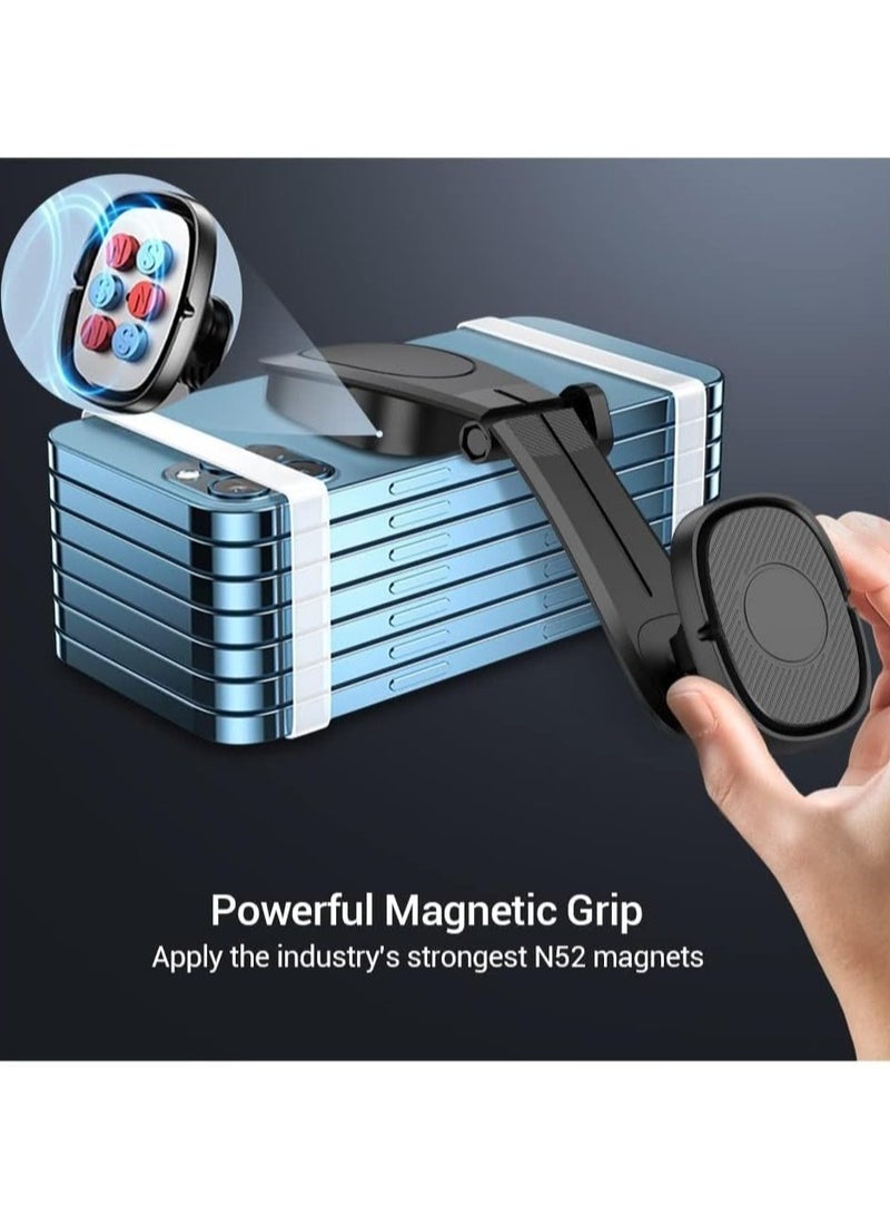 JAJEEK "NEW Upgraded Magnetic Car Phone Holder – 360° Adjustable Dashboard Mount with Strong Magnetic Grip, Universal Fit for iPhone, Samsung & All Smartphones" - Image 3