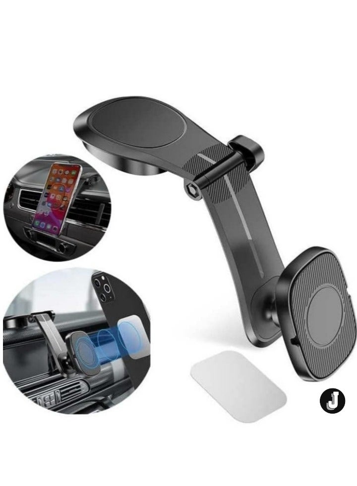 JAJEEK "NEW Upgraded Magnetic Car Phone Holder – 360° Adjustable Dashboard Mount with Strong Magnetic Grip, Universal Fit for iPhone, Samsung & All Smartphones" - Image 1