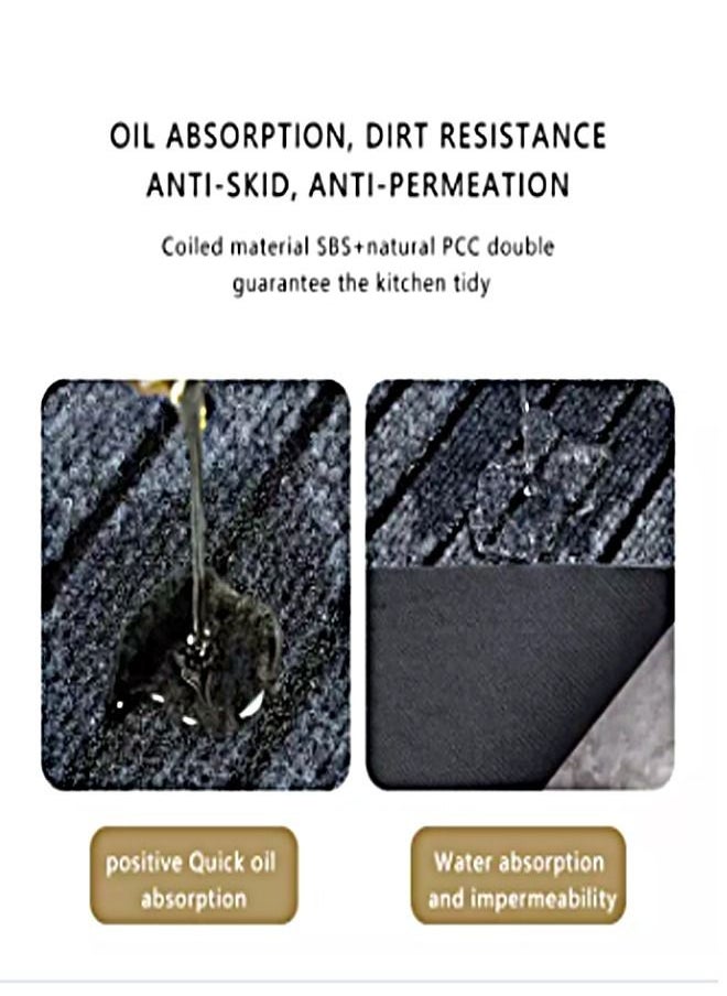 C&C Home 2 Pieces Upgraded Modern Anti Slip Water Absorbent Kitchen Floor Mats 120 x 50 and 80 x 50 cm  - Image 4