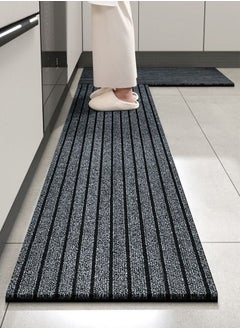 C&C Home 2 Pieces Upgraded Modern Anti Slip Water Absorbent Kitchen Floor Mats 120 x 50 and 80 x 50 cm  - Image 3