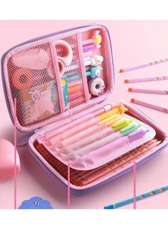 EVEREEN School Pencil Case Large Capacity Organizer Stationery Box Zipper Storage Box Birthday Gifts School Supplies 3D Unicorn Style  - Image 3