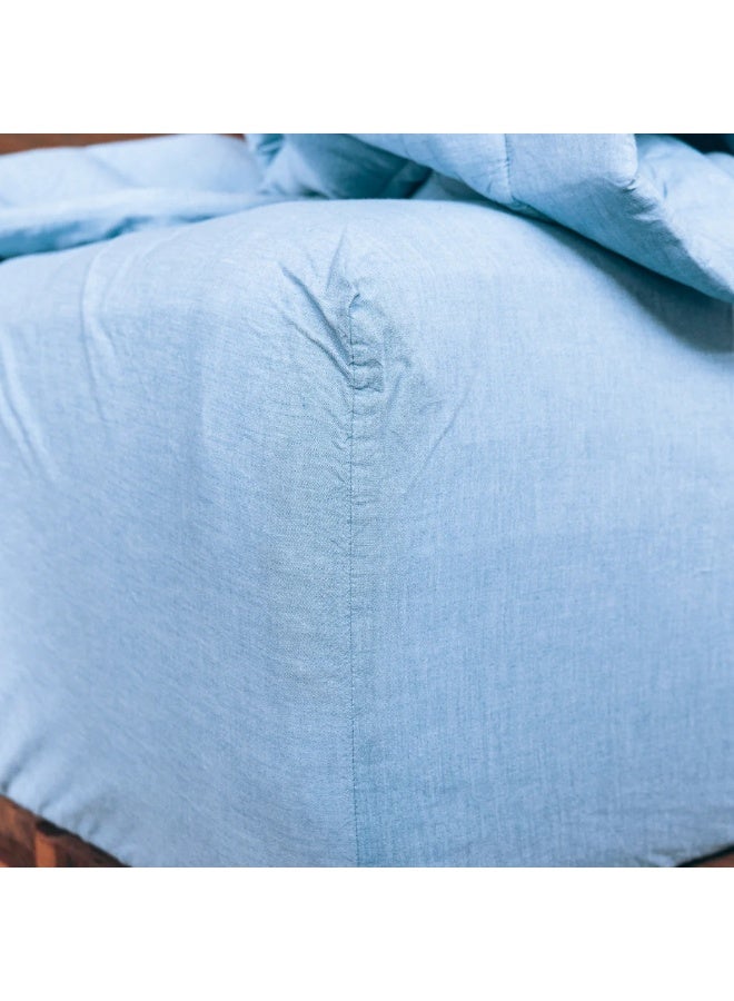 TM Home Fitted Sheet – 100% Natural Cotton, 400 Thread Count, Hotel-Grade Luxury Comfort - Image 2