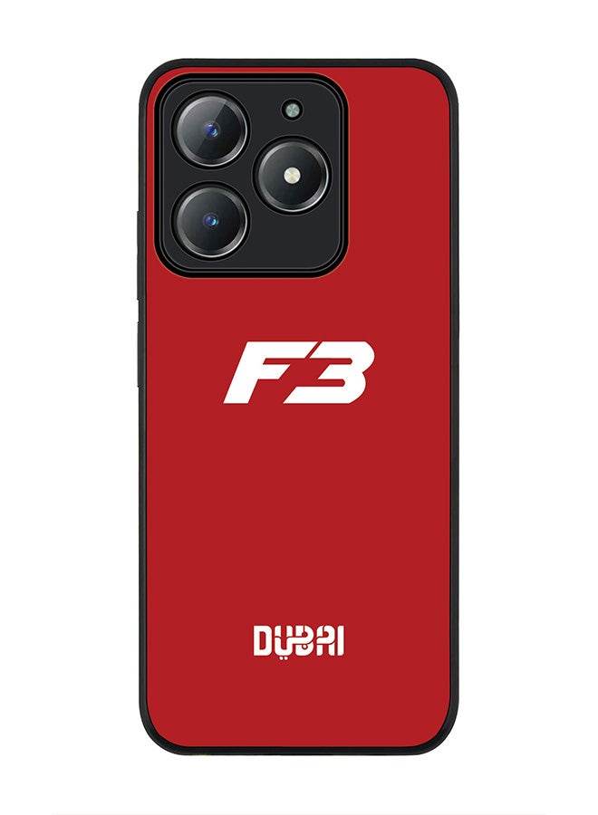 Stylizedd For Realme C63 / Realme C61 4G Case,Slim fit Camera Protection, Shockproof Thin Phone cover  -  Faz3 Dubai Red - Image 1