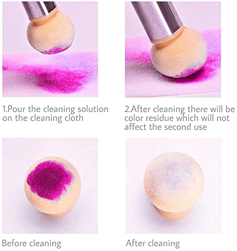Royalkart 4 Pieces Sponge Nail Brush Picking Dotting Gradient Pen Brush Double Head Sponge Nail Brush Rhinestone Handle Acrylic Nail Painting Brush - Image 5