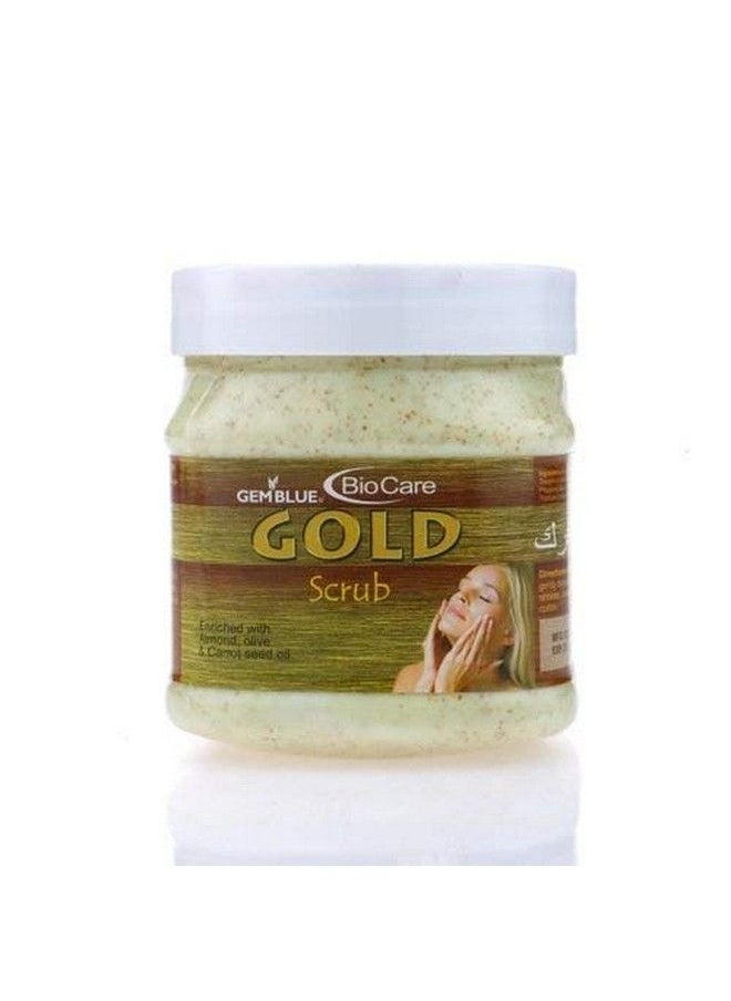 GEMBLUE BioCare - Safe And Natural Gold Scrub Enriched With Almond Olive And Carrot Seed Oil Scrub (500 Ml) - Image 1