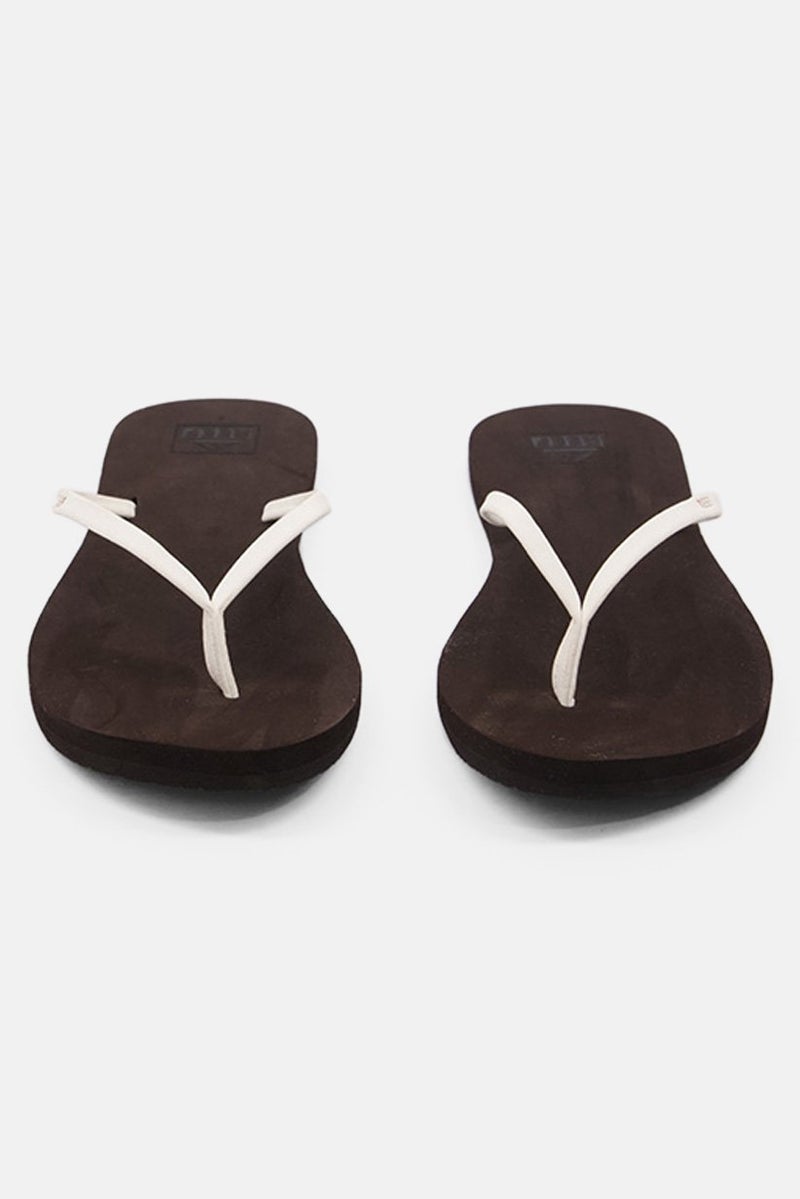 Reef Women Slip On Thong Slippers, White and Brown - Image 3