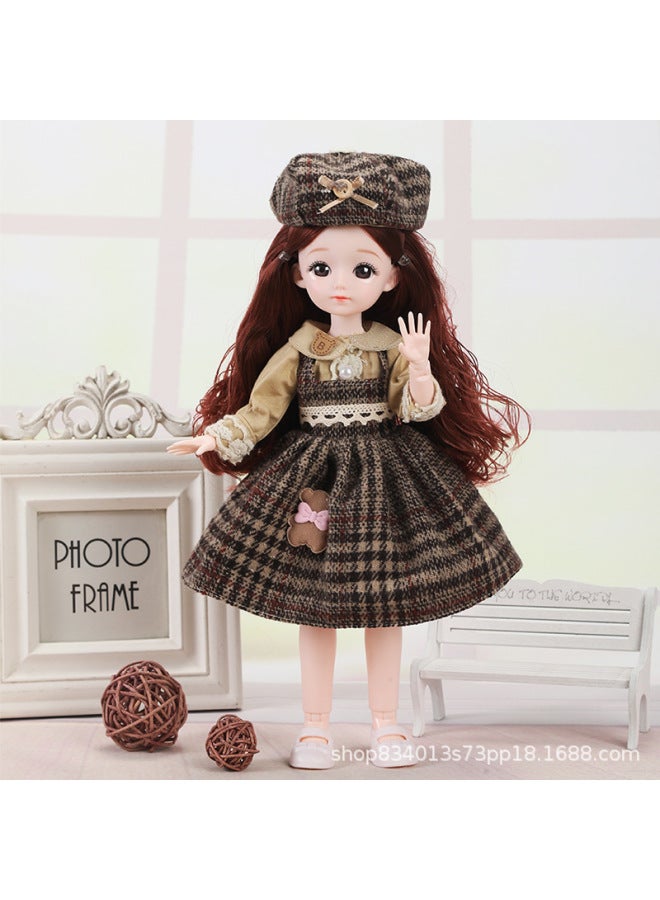 High-looking 30cm Yi Tian Barbie Doll Little Princess Suit 20 Joint BJD Girl Birthday Gift Toy-Color:Yaya-Height:Real Eye Version + Full Joint Movable ]  - Image 1