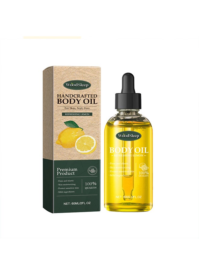 وودسليب زيت الليمون العطري متعدد الأغراض المصنوع يدويًا من WOODSLEEP، غني بالزيت المعدني وزيت بذور الجوجوبا والتوكوفيرول (فيتامين E) وزيت القرفة وزيت قشر الليمون ومكونات أخرى، مناسب للتهدئة والإصلاح والترطيب والزيت العطري العام للجسم بالكامل. - Image 1