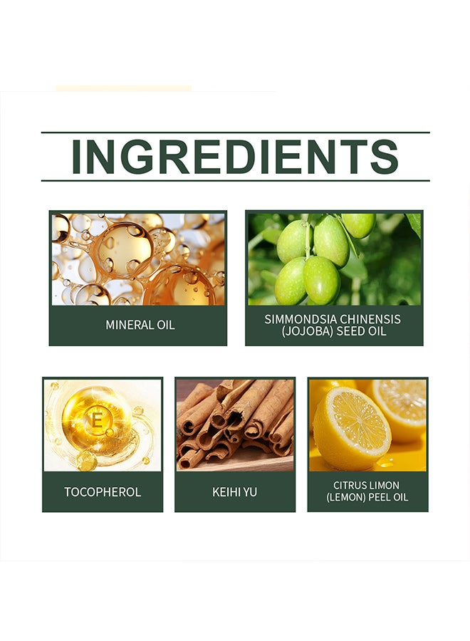 وودسليب زيت الليمون العطري متعدد الأغراض المصنوع يدويًا من WOODSLEEP، غني بالزيت المعدني وزيت بذور الجوجوبا والتوكوفيرول (فيتامين E) وزيت القرفة وزيت قشر الليمون ومكونات أخرى، مناسب للتهدئة والإصلاح والترطيب والزيت العطري العام للجسم بالكامل. - Image 3