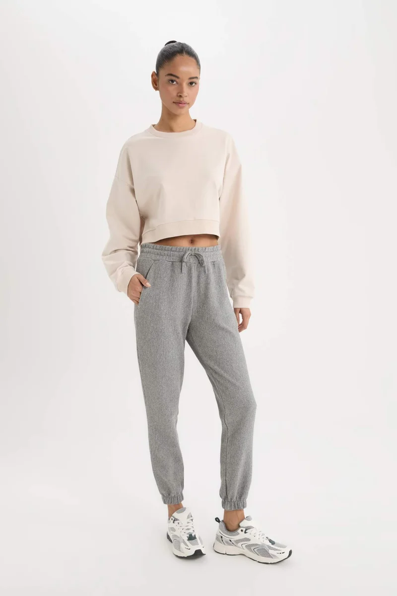 ديفاكتو DeFactoFit Crew Neck Basic Sports Sweatshirt