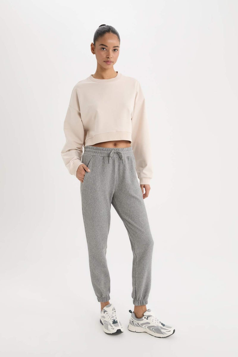 DeFactoFit Crew Neck Basic Sports Sweatshirt - Image 2