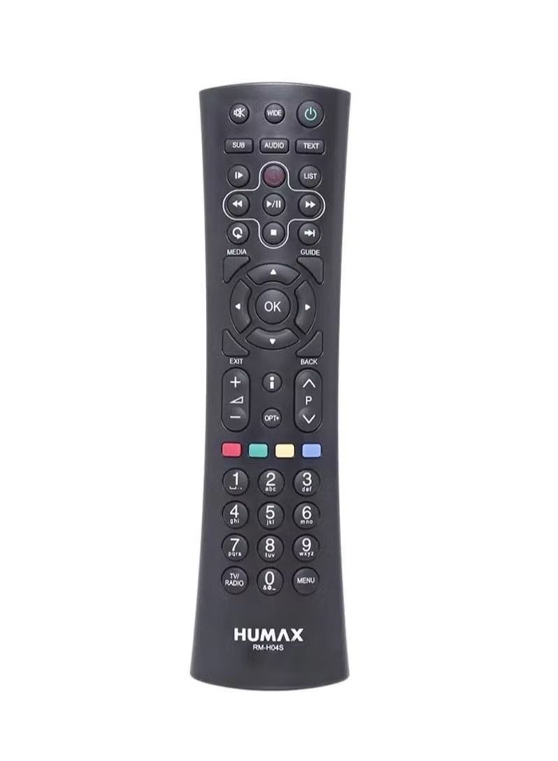 Humax Remote Control For Humax Receivers H04S Black - Image 1