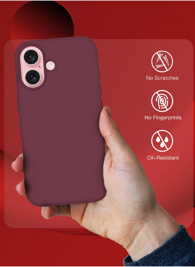 CATANES (for iPhone 16 Plus) 2 Pack Case and Screen Protector, Slim Silicone Case, Full Covered Anti Scratch Shockproof Protective Cover  - Image 3