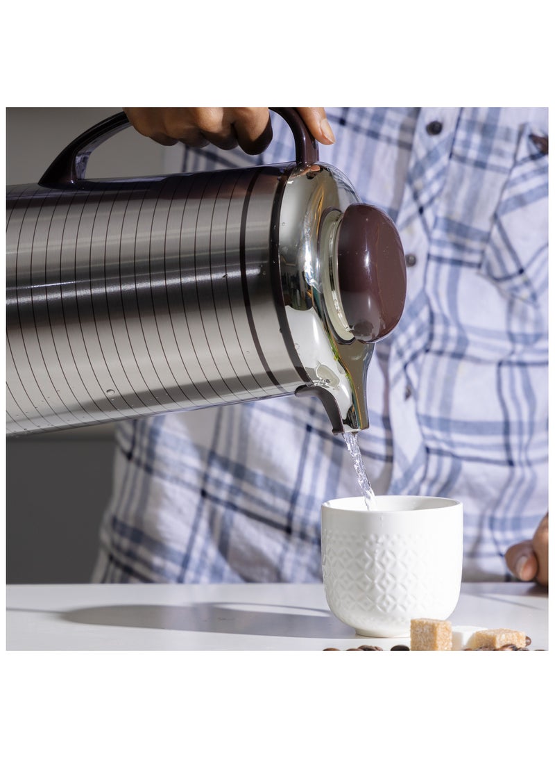 BLACKSTONE Vacuum Flask Stainless Steel Insulated Thermal Vacuum Jug 1.9Ltr - Image 3