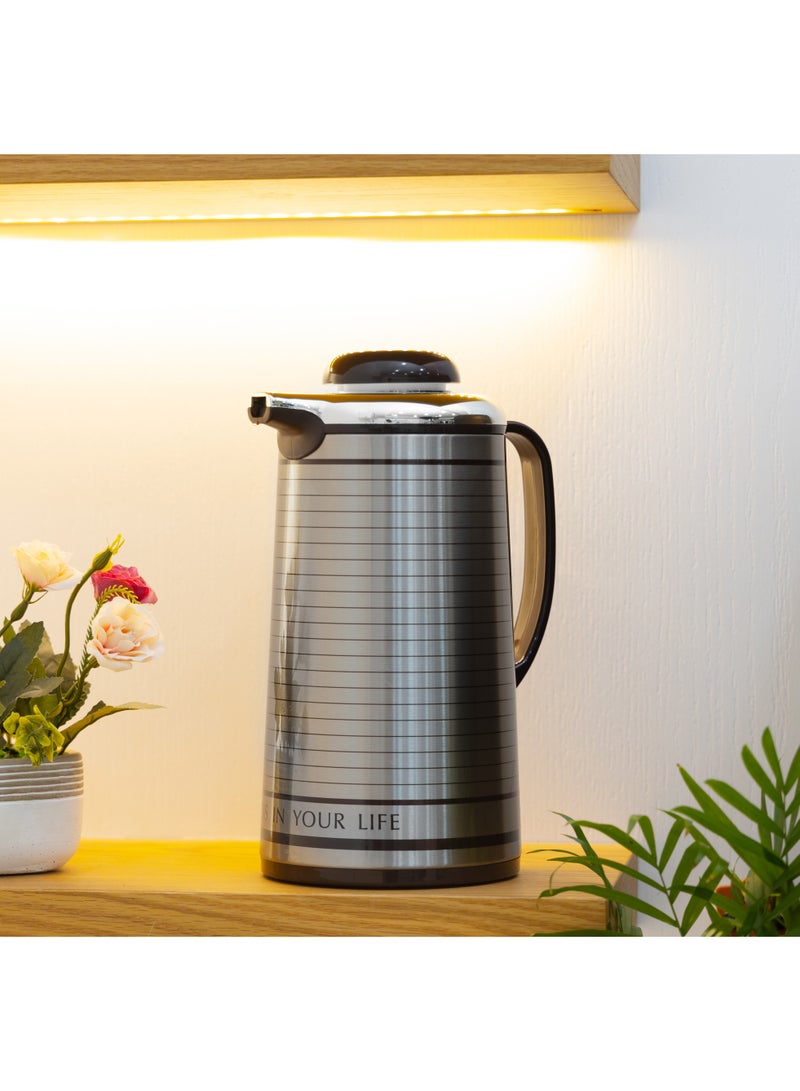 BLACKSTONE Vacuum Flask Stainless Steel Insulated Thermal Vacuum Jug 1.9Ltr - Image 2