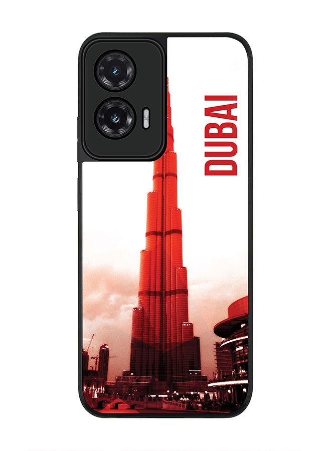 Stylizedd For Motorola Moto G35 Case,Slim fit Camera Protection, Shockproof Thin Phone cover  - Dubai - The Burj