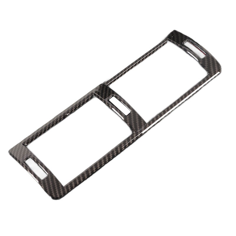 Central Console Air Vent AC Outlet Frame Cover Trim Carbon Fiber Style Replacement for 3 Series E46 1998‑2004 - Image 3