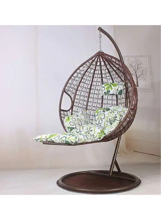 Generic - Egg Outdoor Hammock Chair Convenient Hanging Free Standing Chairs Seater Garden Double Seat Patio Swing - Image 1