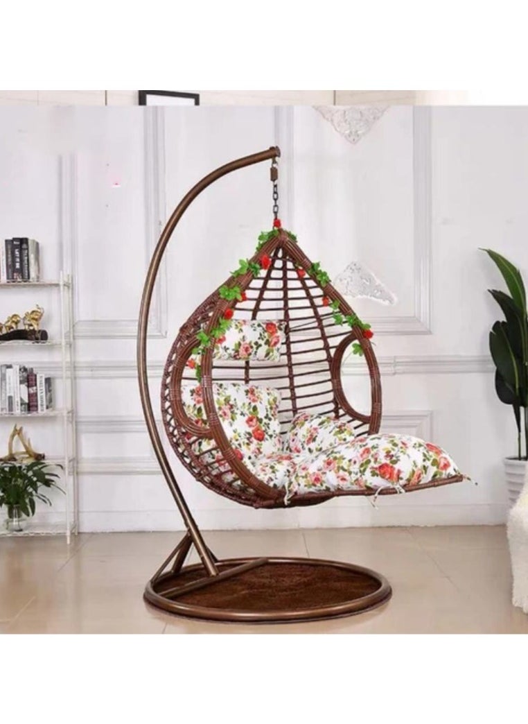 Generic - Egg Outdoor Hammock Chair Convenient Hanging Free Standing Chairs Seater Garden Double Seat Patio Swing - Image 1