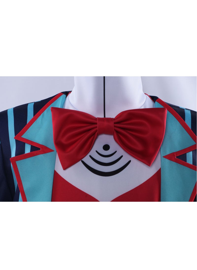 Generic - Hazbin Hotel Vox Cosplay Battle Suit Anime Costume with Improved Fabric Accessories - Image 1