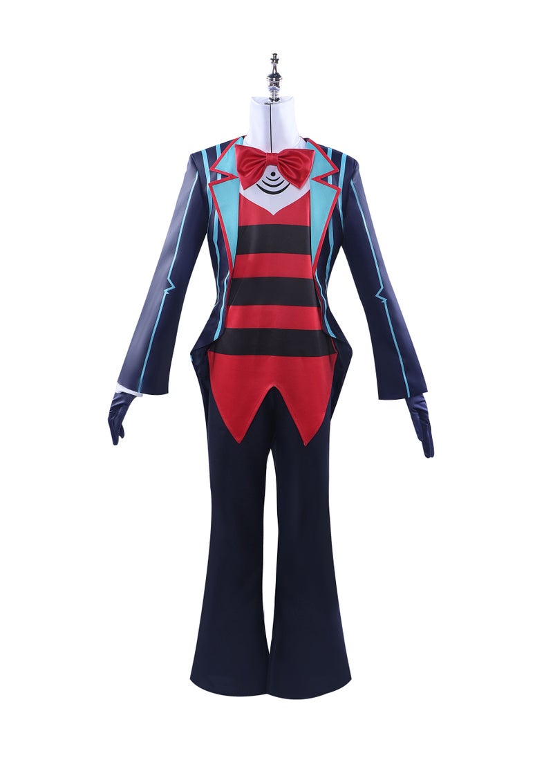 Generic - Hazbin Hotel Vox Cosplay Battle Suit Anime Costume with Improved Fabric Accessories - Image 1