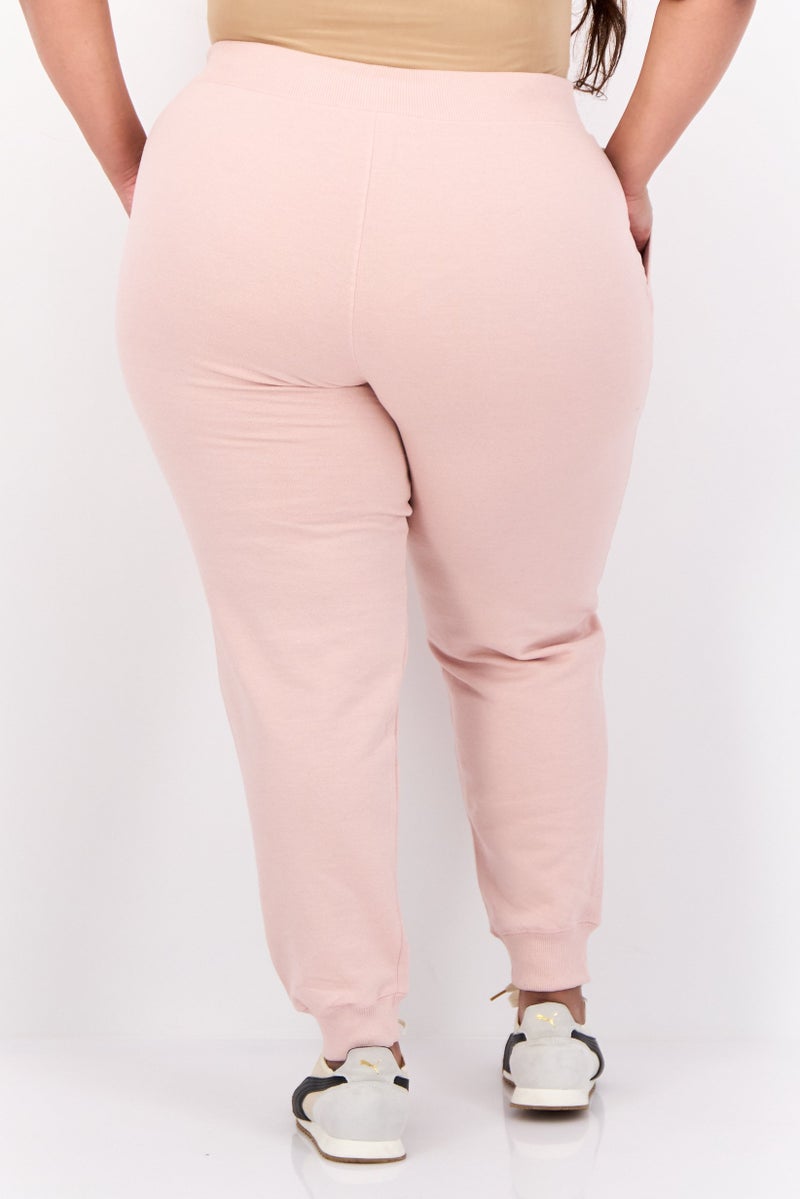 Champion Women Plus Size  Drawstring Outdoor Sweatpants, Peach - Image 4