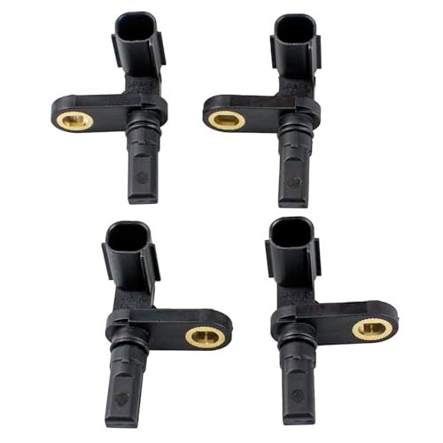 Ruizure ABS Wheel Speed Sensor Front Rear Left Right fit for 07-17 Toyota Tundra, 2007 2008 2009 2010 2011 2012 2013 2014 2015 2016 2017, Driver and Passenger Side, ALS1790 ALS1791, 4pcs - Image 1