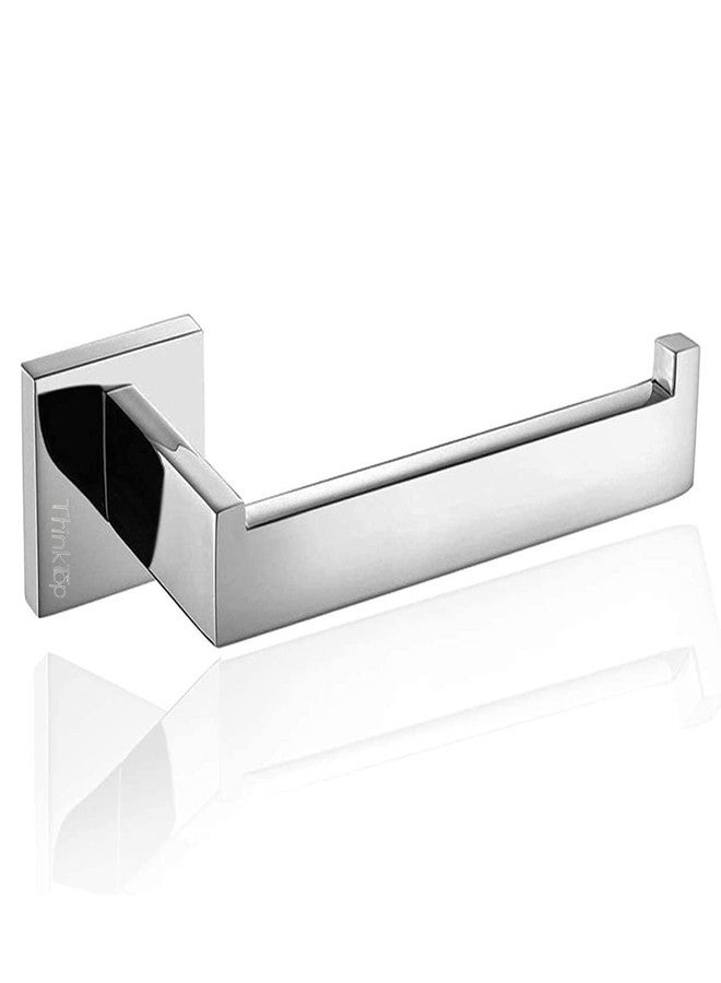 ThinkTop Luxury Sqaure Chrome Toilet Roll Holder Wall Mounted Silver SUS304 Stainless Steel Toilet Paper Holder for Bathroom - Image 1