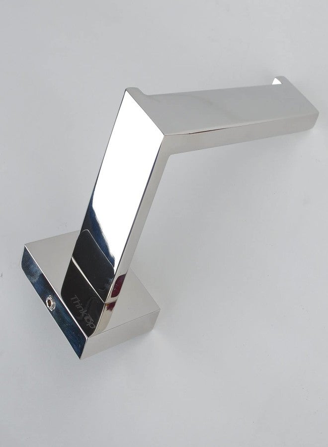 ThinkTop Luxury Sqaure Chrome Toilet Roll Holder Wall Mounted Silver SUS304 Stainless Steel Toilet Paper Holder for Bathroom - Image 5