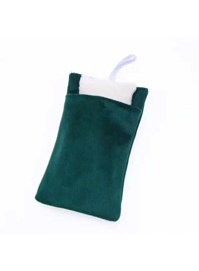 Green Sleeping Bag With Pillow Miniature Dollhouse Decor For Craft Enthusiasts - Image 1