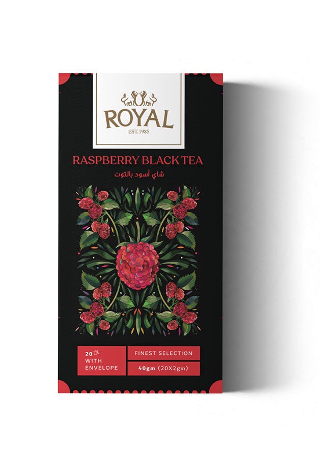 سعر ومواصفات Royal Herbs Black Tea Raspberry Pack of 20 (ZE83C5E646D3DC1C93378Z) على Noon EG