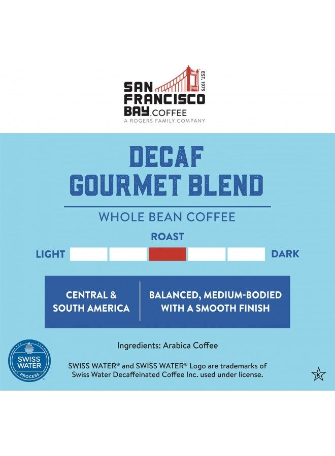 SAN FRANCISCO BAY Whole Bean Coffee - Decaf Gourmet Blend (2Lb Bag), Medium Roast, Swiss Water Processed  - Image 3