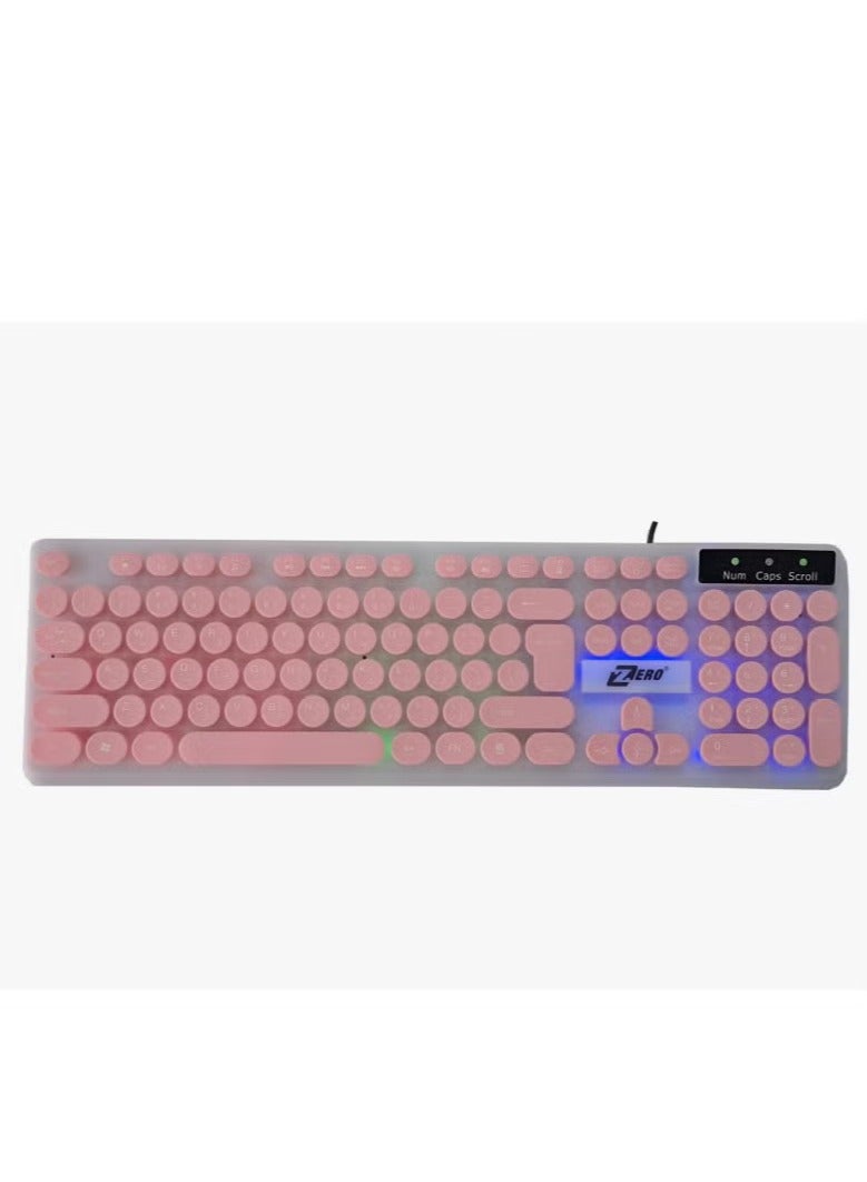 Zero Wired Multimedia Keyboard Modern and Elegant Design with the Highest Materials - Model ZR-2050 - Image 1