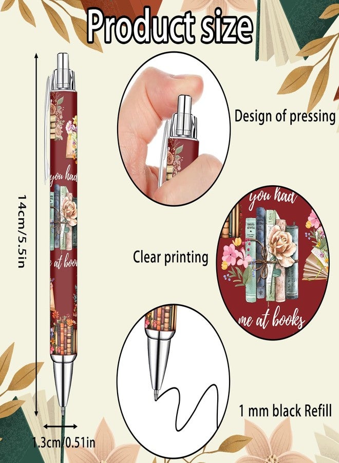 Idealmuzik Book Lover Pens Set - Cute Reading-Themed Gel Pens for Women, Teens, and Kids - Cozy Library Aesthetic Stationery for Journalers, Students, and Writers, 8 Pack - Image 2
