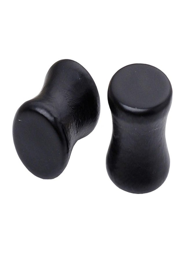 PiercingJ Acrylic Wood Mixed Stone Plugs 16 Pairs/32 Pieces Set Ear Plugs Ear Tunnels Ear Gauges Double Flared Ear Expander Stretcher Set (2g=6mm) - Image 4
