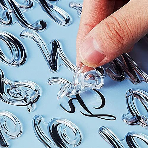 RJUN Alphabet Cake Stamp Tools Cookie Stamp Set Alphabet Numbers Fondant Cake Mold (9 pieces) - Image 4