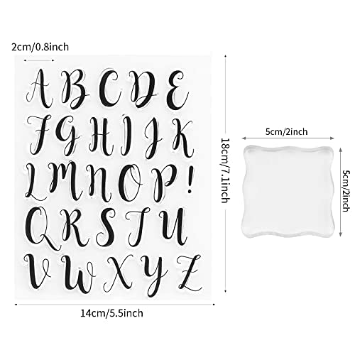RJUN Alphabet Cake Stamp Tools Cookie Stamp Set Alphabet Numbers Fondant Cake Mold (9 pieces) - Image 2