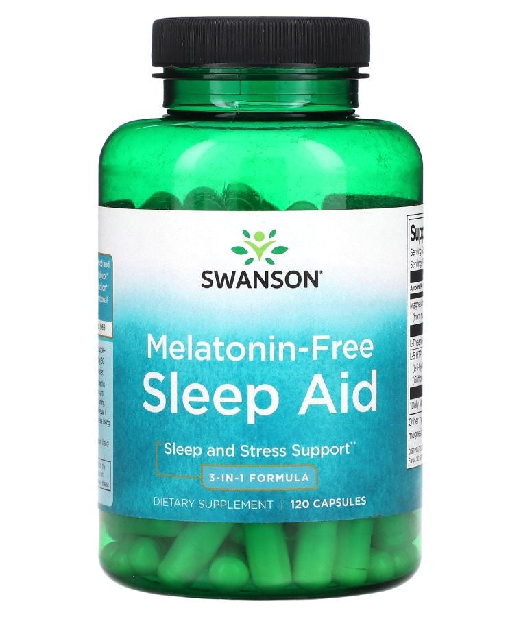 Melatonin-Free Sleep Aid 3-In-1 Formula  120 Capsules