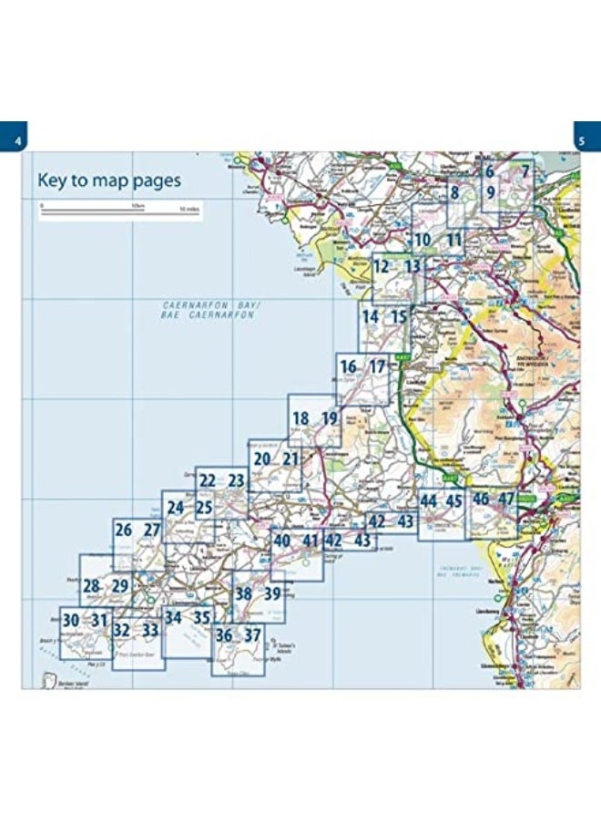 null - Llyn Peninsula Coast Path Map: 1:25,000 scale Ordnance Survey mapping for the Llyn Peninsula section of the Wales Coast Path - Image 1