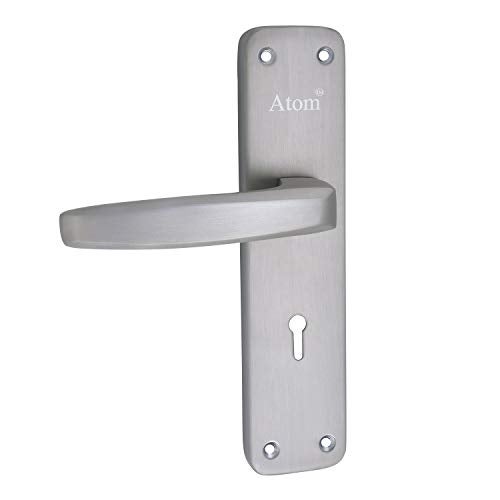 Atom 7inch Steel Alloy Door Lock for Home | Brass 6-Lever Locking Mechanism | SS Door handleset with Mortise Lock for Main Door Home/Office/Hotel (801KY) - Image 4