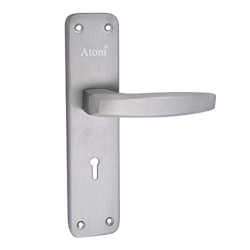 Atom 7inch Steel Alloy Door Lock for Home | Brass 6-Lever Locking Mechanism | SS Door handleset with Mortise Lock for Main Door Home/Office/Hotel (801KY) - Image 3