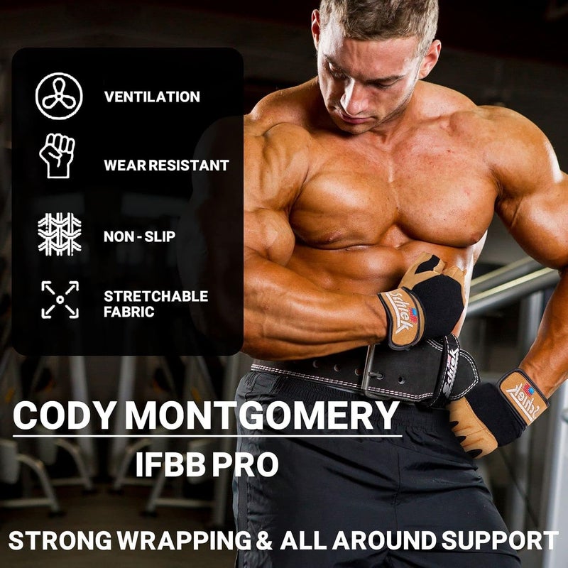 Schiek 425 Power Series Weight Lifting Gloves with Wrist Support - Large - Image 5