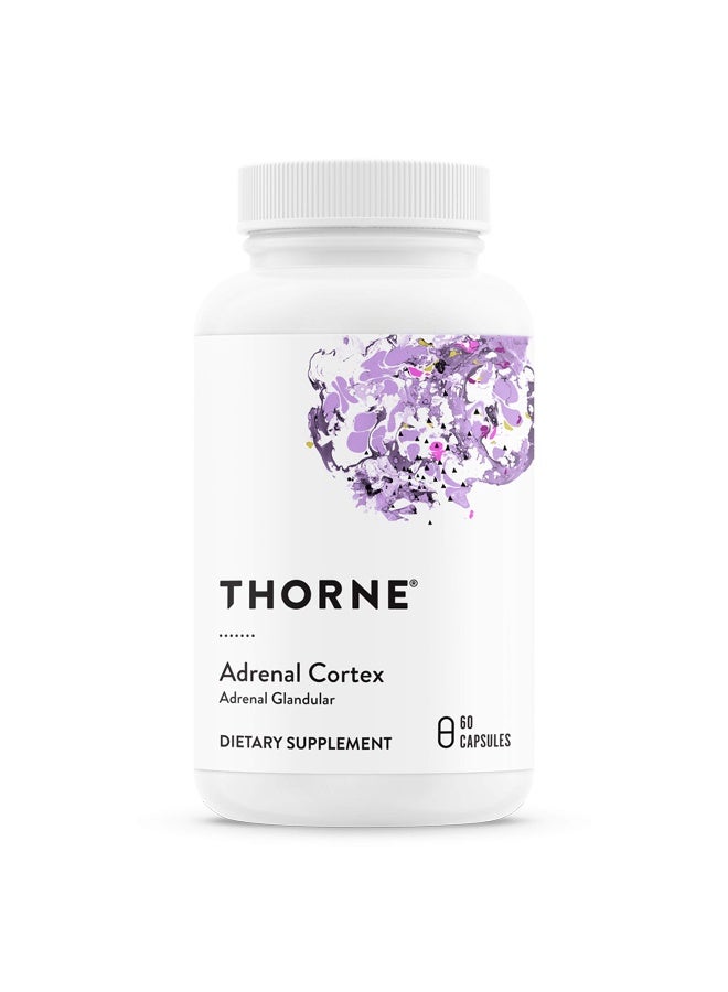 Thorne قشرة الغدة الكظرية - مكمل لإدارة الكورتيزول - دعم وظيفة الغدة الكظرية الصحية، نظام المناعة، إدارة التوتر، التعب والأيض* - 60 كبسولة - Image 1