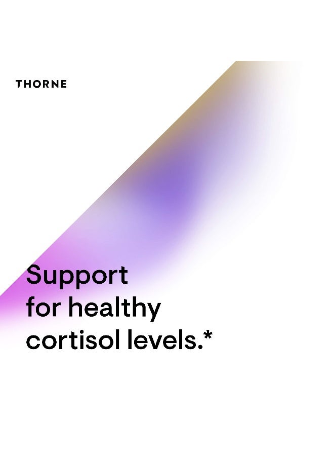 Thorne قشرة الغدة الكظرية - مكمل لإدارة الكورتيزول - دعم وظيفة الغدة الكظرية الصحية، نظام المناعة، إدارة التوتر، التعب والأيض* - 60 كبسولة - Image 5