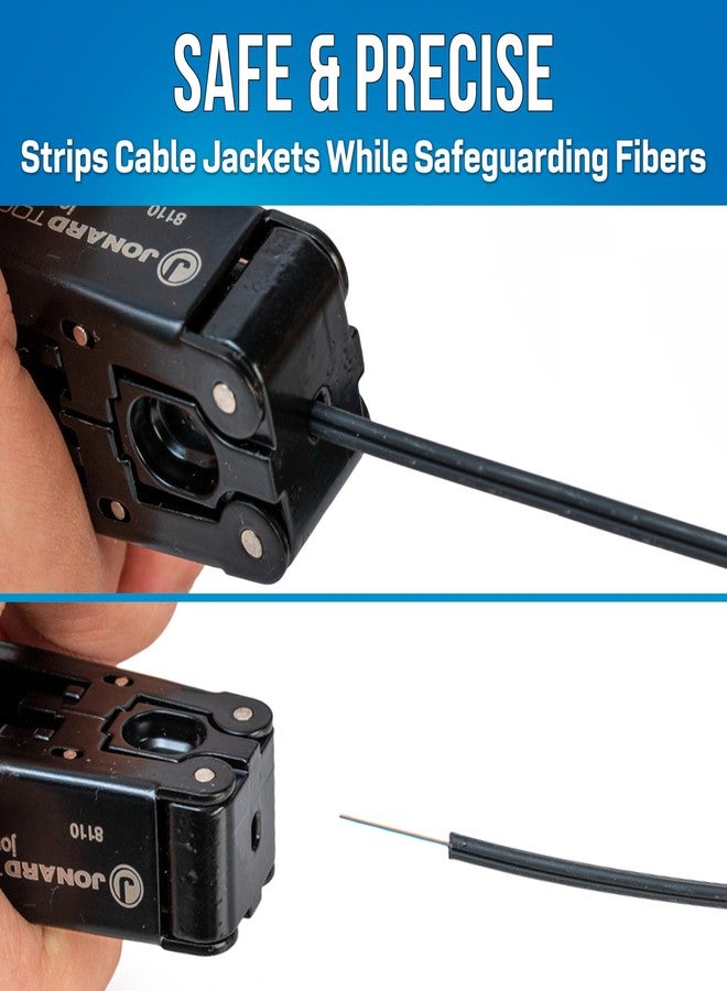 جونارد تولز أداة تجريد كابلات الألياف الضوئية FDS-312 من جونارد تولز لكابلات الألياف الضوئية المتدلية FTTH، مقاس 3.1 مم × 2.0 مم - Image 3