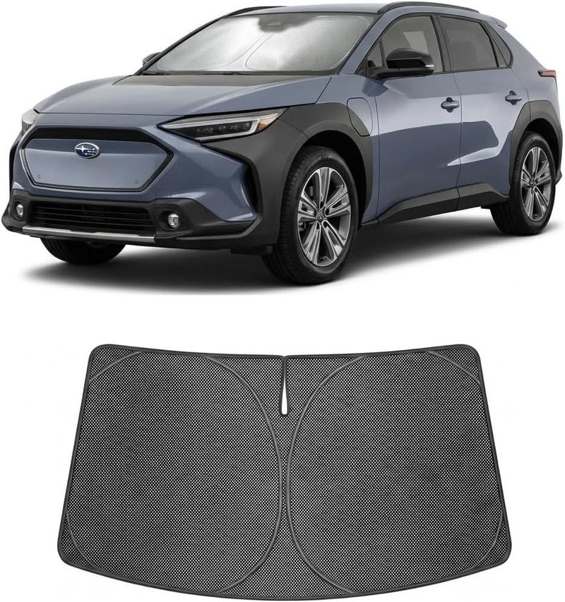Proadsy Windshield Sun Shade Custom Fit Kia Seltos 2021-2026 Ice Crystal Black Front Window Sunshade UV and Heat Blocker Foldable Visor Keeps Car Cooler for Summer Parking and Daily Use - Image 1