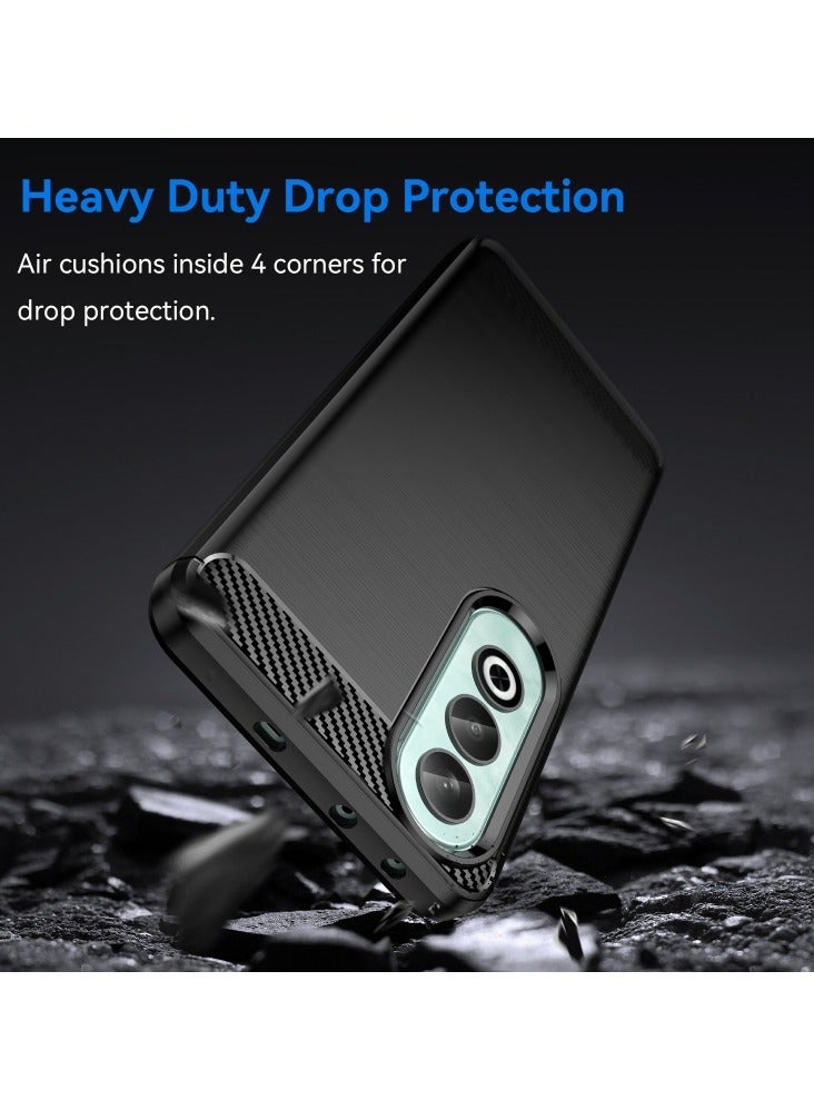 BGM OnePlus Nord CE4 Cover, Carbon Fiber Brushed Texture TPU Full Protection Back Case Cover for OnePlus Nord CE4 - Black - Image 3