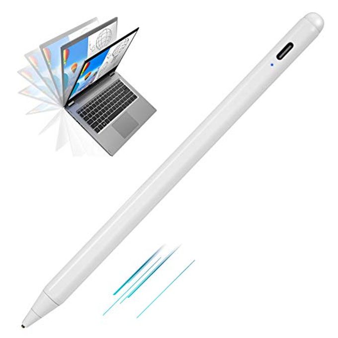 Edivia Acer Spin 3 Convertible Laptop Stylus Pen, Active Stylus Digital Capacitive Pen For Acer Spin 3 Convertible Laptop High Precision With Ultra Fine Tip,Touch-Control And Rechargeable,White Drawing Pen - Image 4