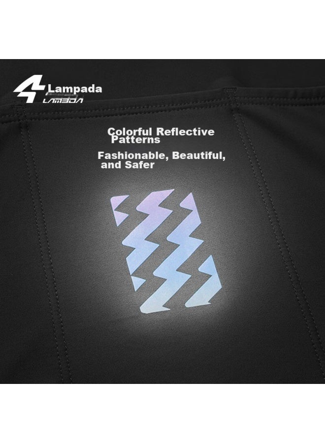 Lampada Lanpada Sun Protection Cycling Short-sleeve Shirt For Men, Spring And Summer, Moisture-wicking, High-elasticity, For Road Bikes And Mountain Bikes, White, Size L - Image 5